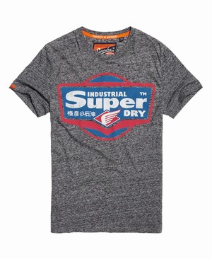 Superdry Heritage Classic Lite Férfi Pólók Szürke | HFXIN7920